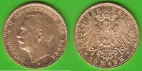 Baden 10 Mark GOLD, Friedrich II. 1907-1918, sehr hübsch, selten -