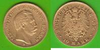 Hessen 10 Mark GOLD, Ludwig III. 1848-1877, hübsch -