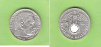 Drittes Reich 5 Reichsmark seltene Ausgabe dieses Typs