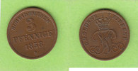 Oldenburg Birkenfeld 3 Pfennige selten, hübsch