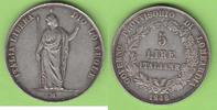 Lombardei 5 Lire provisorische Regierung