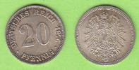 Kaiserreich 20 Pfennig toll erhalten