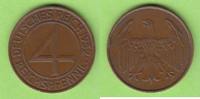 Weimarer Republik 4 Reichspfennig Brüning-Taler