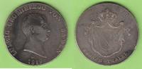 Baden Kronentaler sehr seltener Typ mit WD unter dem Portrait