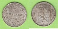 Hessen-Darmstadt 3 Kreuzer Prachtexemplar