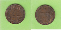 Weimarer Republik 4 Reichspfennig Brüning-Taler