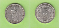 Weimarer Republik 3 Reichsmark Rheinlandfeier, sehr hübsch