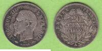 Frankreich 20 Centimes Napoléon III. 1852-1870, toll erhalten -