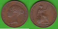 Großbritannien Halfpenny Victoria 1837-1901, hübsch -