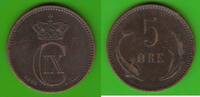Dänemark 5 Öre Christian IX. 1863-1906 -