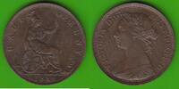 Großbritannien Half Penny Victoria 1837-1901, sehr hübsch -