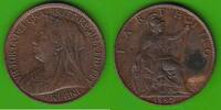 Großbritannien Farthing Victoria 1837-1901, hübsch -