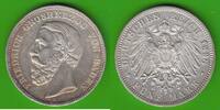Baden 5 Mark Friedrich I. 1856-1907, hübsch -
