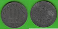 Kaiserreich 10 Pfennig Fehlprägung Zink statt Eisen, selten -