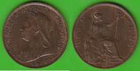 Großbritannien Half Penny Victoria 1837-1901, sehr hübsch -