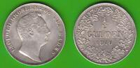 Baden 1/2 Gulden Leopold 1830-1852, toll erhalten -
