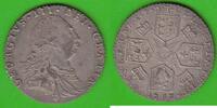 Großbritannien Sixpence George III. 1760-1820, with hearts, hübsch -