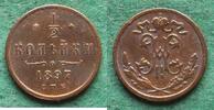 Russland 1/2 Kopeke Nikolaus II. 1894-1917 -