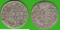 Sachsen 1/12 Taler Friedrich August III. 1763-1806, sehr hübsch -