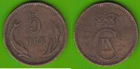 Dänemark 5 Öre Christian IX. 1863-1906 -