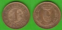 Dänemark 1 Skilling Rigsmont Christian IX. 1863-1906, sehr hübsch -