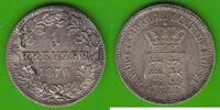 Württemberg 1 Kreuzer Karl 1864-1891, toll erhalten -