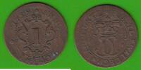 Waldeck 1 Pfennig Carl August Friedrich 1728-1763, sehr selten -