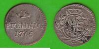 Sachsen 1 Pfennig Friedrich August III. 1763-1806, hübsch -
