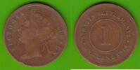 Straits Settlements 1 Cent Victoria 1837-1901 -