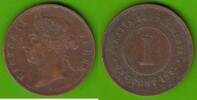 Straits Settlements 1 Cent Victoria 1837-1901, Soho mint -