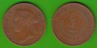 Straits Settlements 1 Cent Victoria 1837-1901 -
