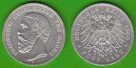 Baden 5 Mark Friedrich I. 1856-1907, hübsch -