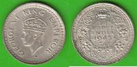 Britisch-Indien 1/4 Rupee George VI. 1936-1952, hübsch -