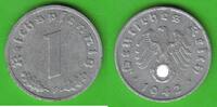 Drittes Reich 1 Reichspfennig hübsch -