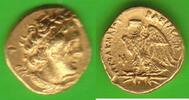 Ptolemäer in Ägypten Triobol (Tetarte) GOLD, Ptolemaios I. Soter, König 305-283 v. Chr., Alexandria, sehr selten knappes vz, minimale Kratzer, kl...