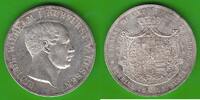 Hessen-Kassel Doppeltaler Friedrich Wilhelm I. 1847-1866, Jahrgang sehr selten, sehr hübsch -