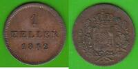 Bayern 1 Heller Maximilian II. Joseph 1848-1864., hübsch -