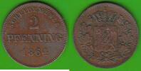 Bayern 2 Pfennig Maximilian II. Joseph 1848-1864 -