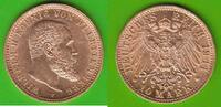Württemberg 10 Mark GOLD, Wilhelm II. 1891-1918, sehr hübsch, seltenes Jahr -