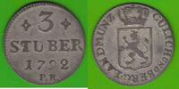 Jülich-Berg 3 Stüber Karl Theodor 1742-1799 -