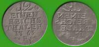 1/12 Taler 1765 E Brandenburg-Preußen Friedrich II. 1740-1786, inkuse Fehlprägung, sehr selten sehr schön