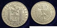 Weimarer Republik 3 Reichsmark Dinkelsbühl, in originaler Schatulle, äußerst selten -