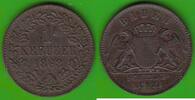 Baden 1 Kreuzer Friedrich I. 1852-1907 -