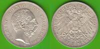 Sachsen 2 Mark Albert 1873-1902, auf seinen Tod, toll erhalten -