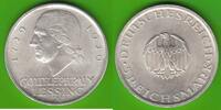 Weimarer Republik 5 Reichsmark Lessing, sehr hübsch -