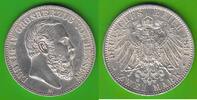 Hessen 2 Mark Ludwig IV. 1877-1892, sehr hübsch, selten -