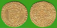 Couronne d´or 1356-1389 Hennegau (Hainaut) GOLD, Guillaume III de Bavière, dit l Insensé, toll erhalten, sehr selten vz-st/fast st, winzige Schrö...