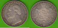 Sachsen-Coburg-Gotha Vereinstaler Ernst II. 1844-1893, hübsch -
