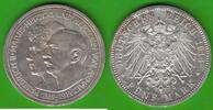 Anhalt 5 Mark Friedrich II. 1904-1918, Silberne Hochzeit des Herzogpaares, sehr hübsch -