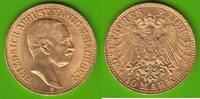 Sachsen 10 Mark GOLD, Friedrich August III. 1904-1918, sehr hübsch, seltener Jahrgang -